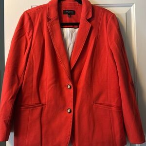 Like new Talbots vibrant orange blazer